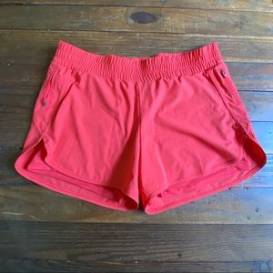 Pink athletic shorts